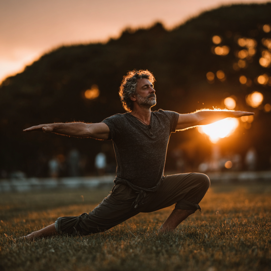 Група старших людей після заняття йогою